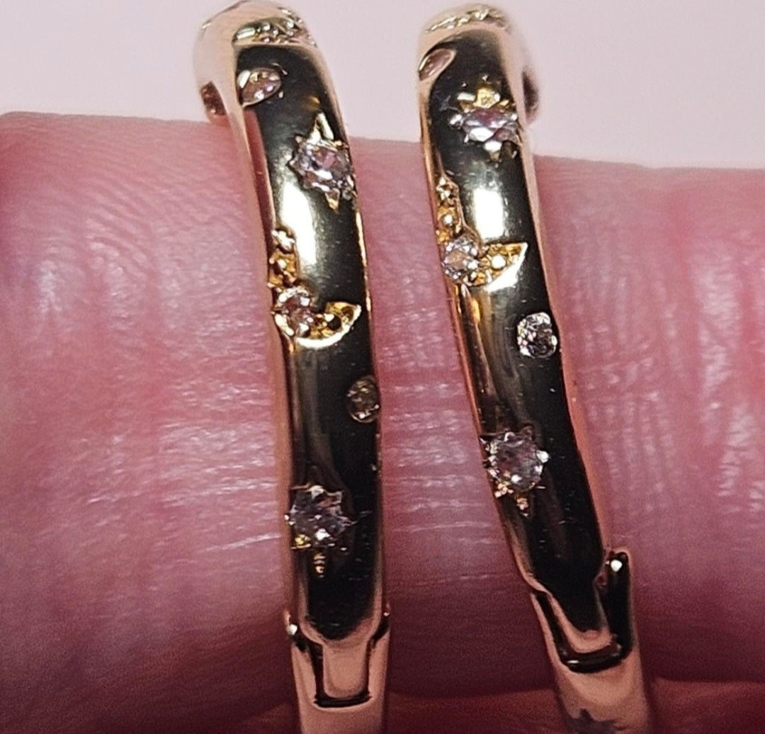 Celestial Glow Hoops