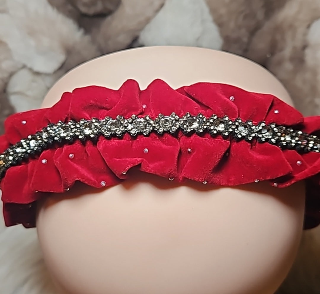 Velvet Rhinestone Headband