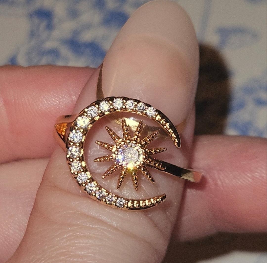Golden Crescent Ring