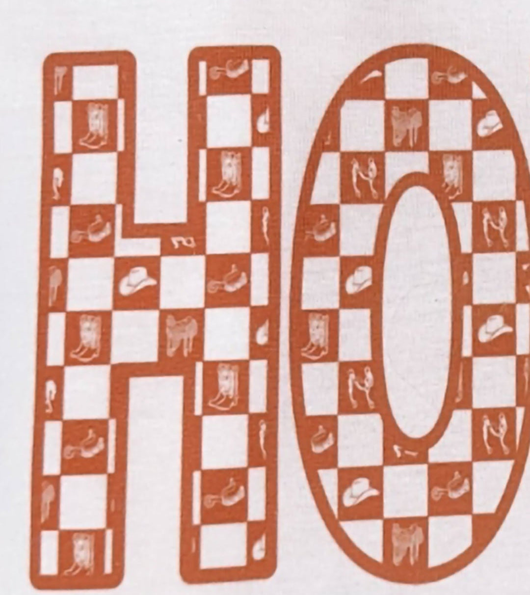 Retro HOWDY Checkered Tee