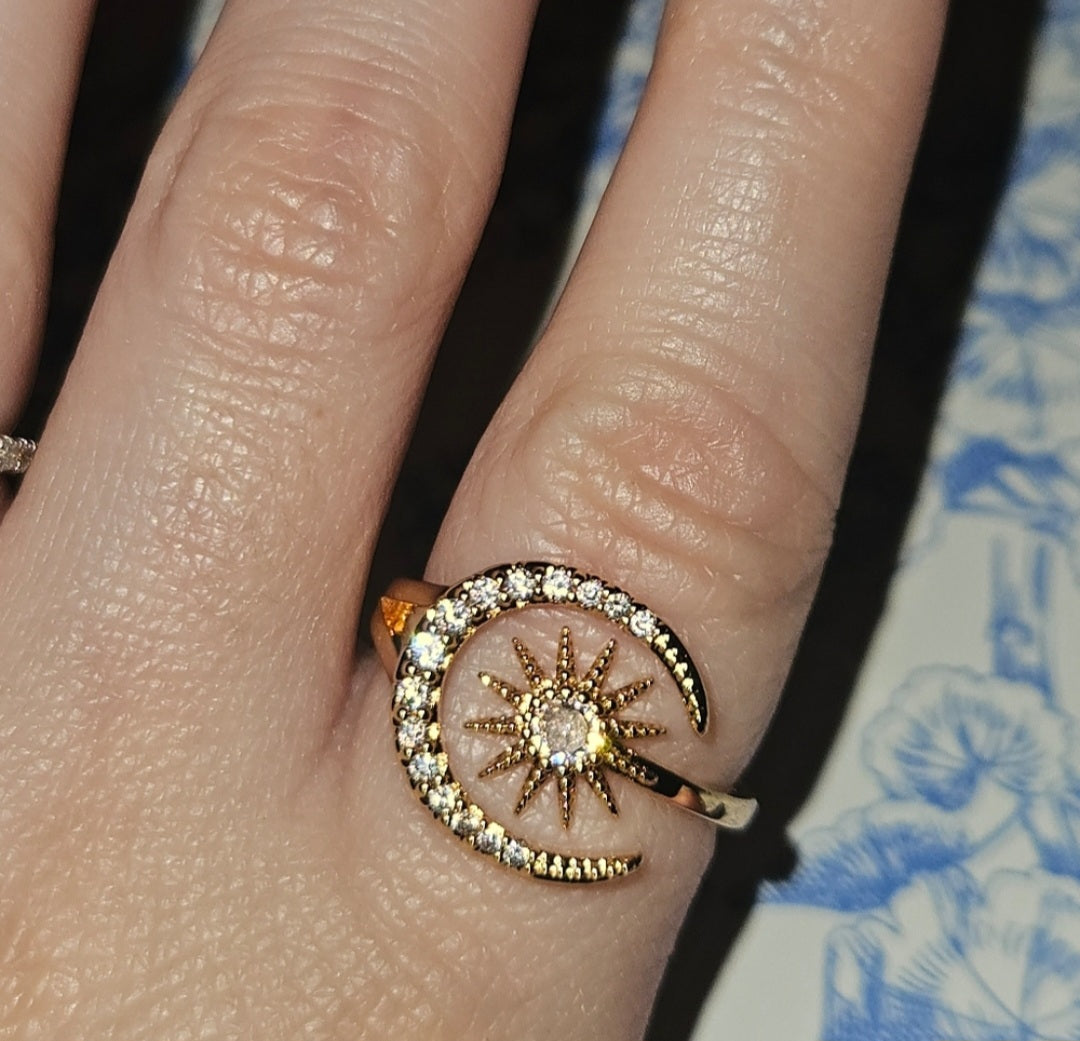 Golden Crescent Ring
