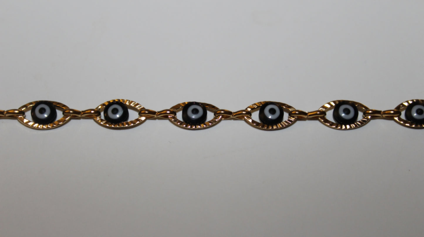 Evil Eye Stainless Steel Anklet | Protect Your Energy Collection