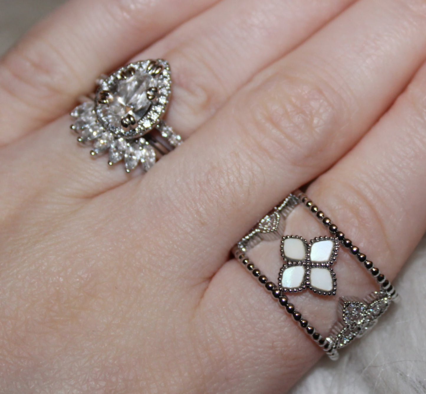 Petal Aura Adjustable Ring