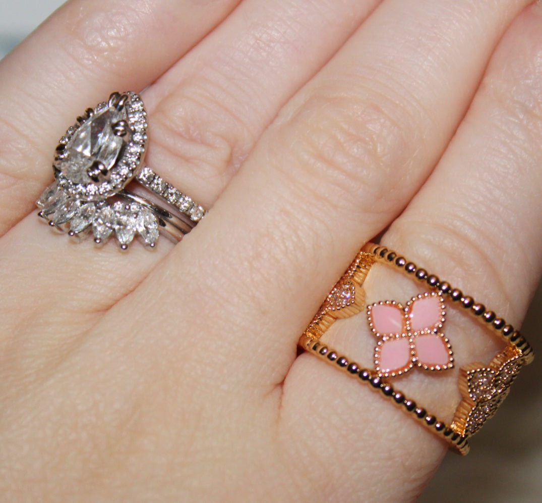 Petal Aura Adjustable Ring