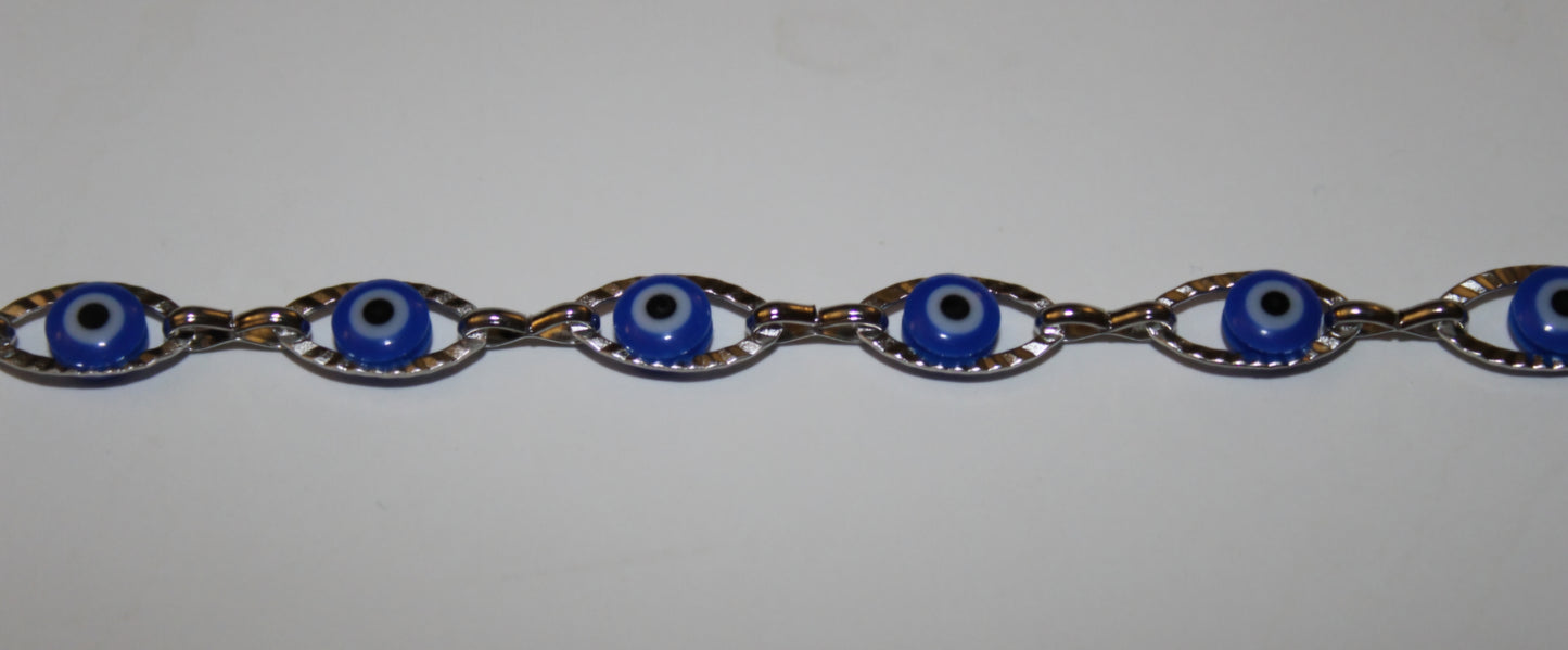 Evil Eye Stainless Steel Anklet | Protect Your Energy Collection