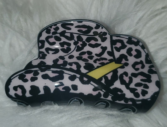 Cowboy Hat Hair Clip — Leopard Collection