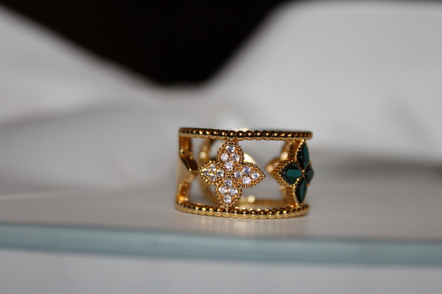 Petal Aura Adjustable Ring