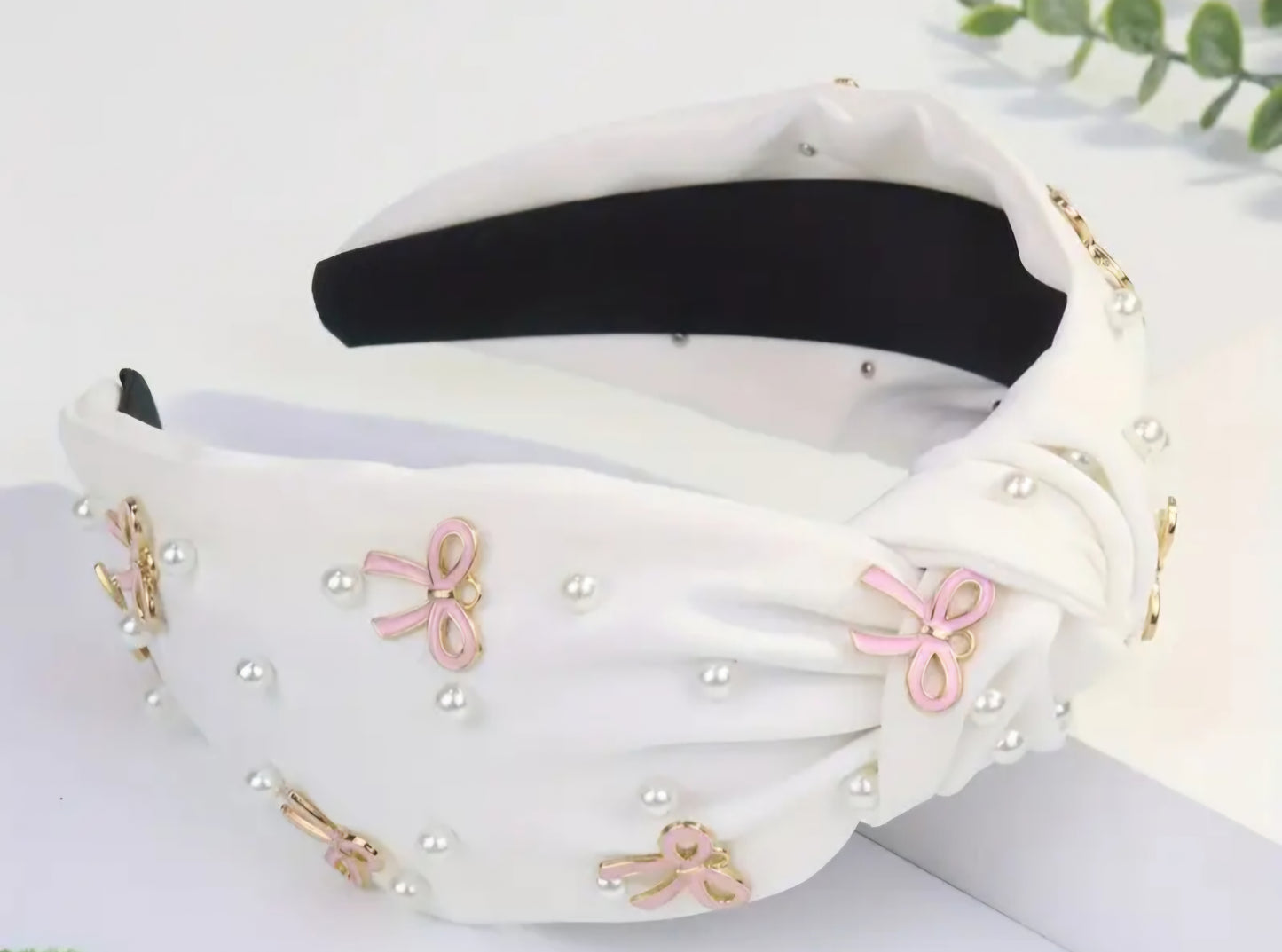 Bow & Pearl Headband