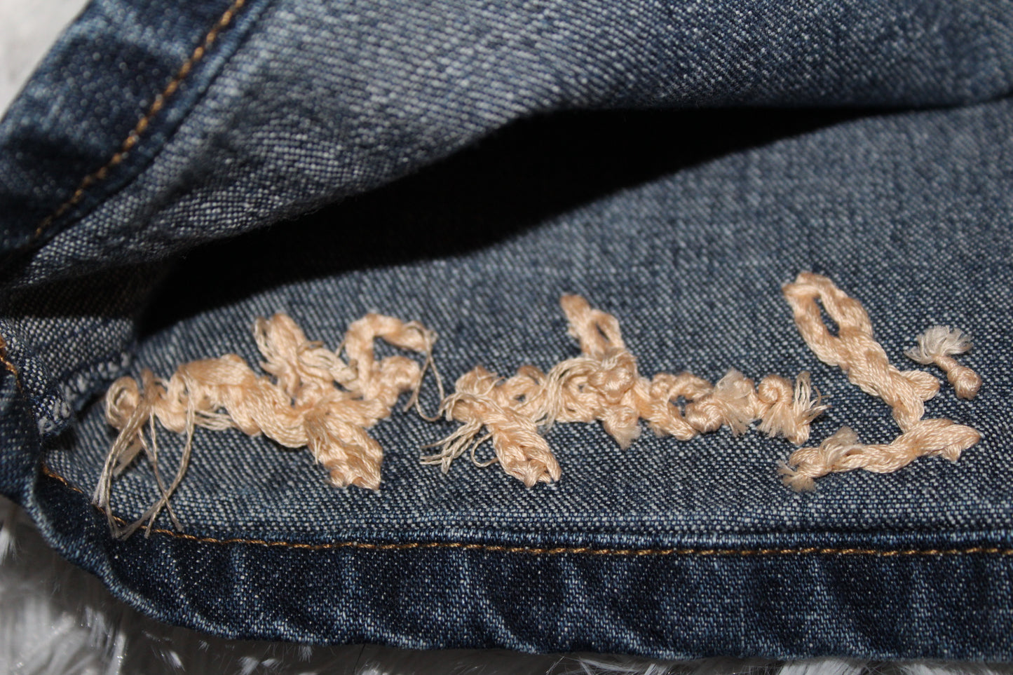 Hidden Notes | Lucky You Denim Mini