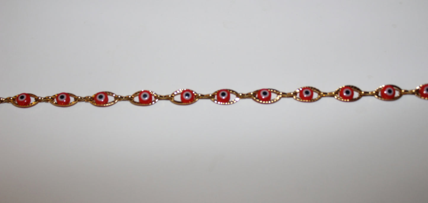 Evil Eye Stainless Steel Anklet | Protect Your Energy Collection