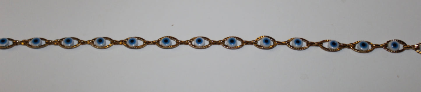 Evil Eye Stainless Steel Anklet | Protect Your Energy Collection