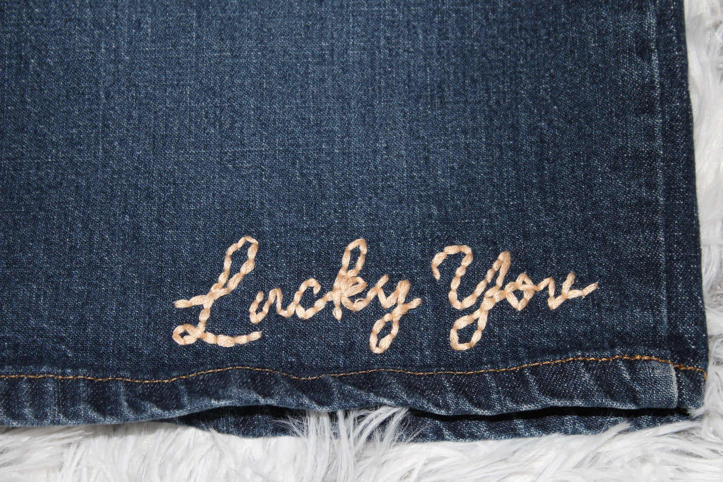 Hidden Notes | Lucky You Denim Mini