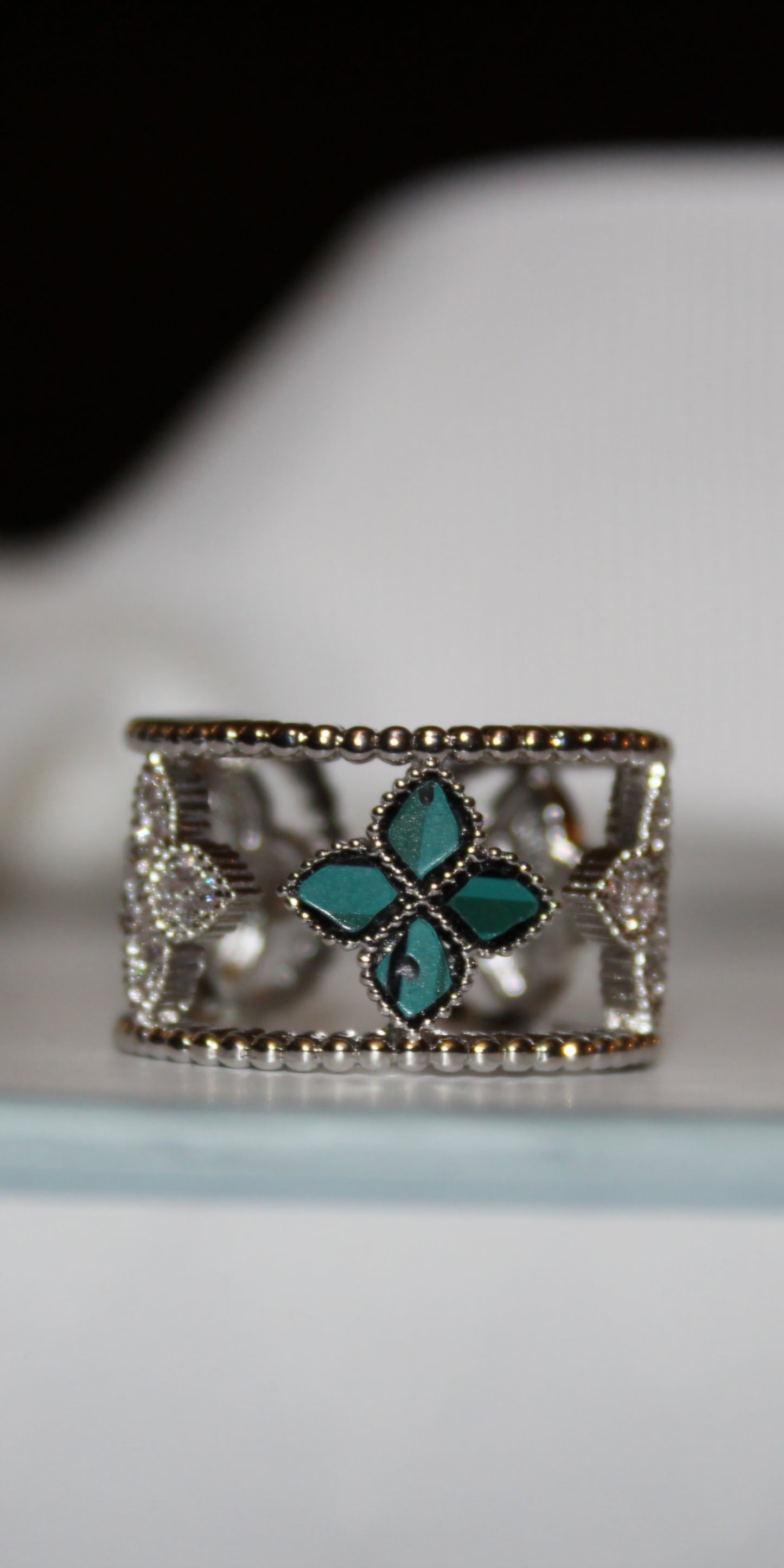 Petal Aura Adjustable Ring