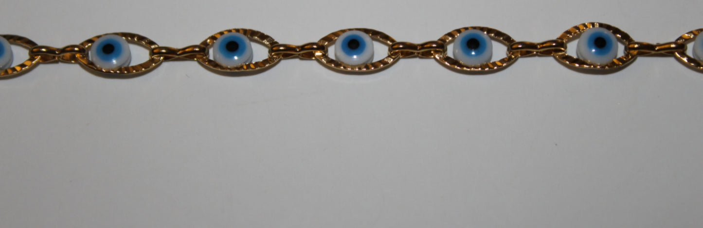 Evil Eye Stainless Steel Anklet | Protect Your Energy Collection