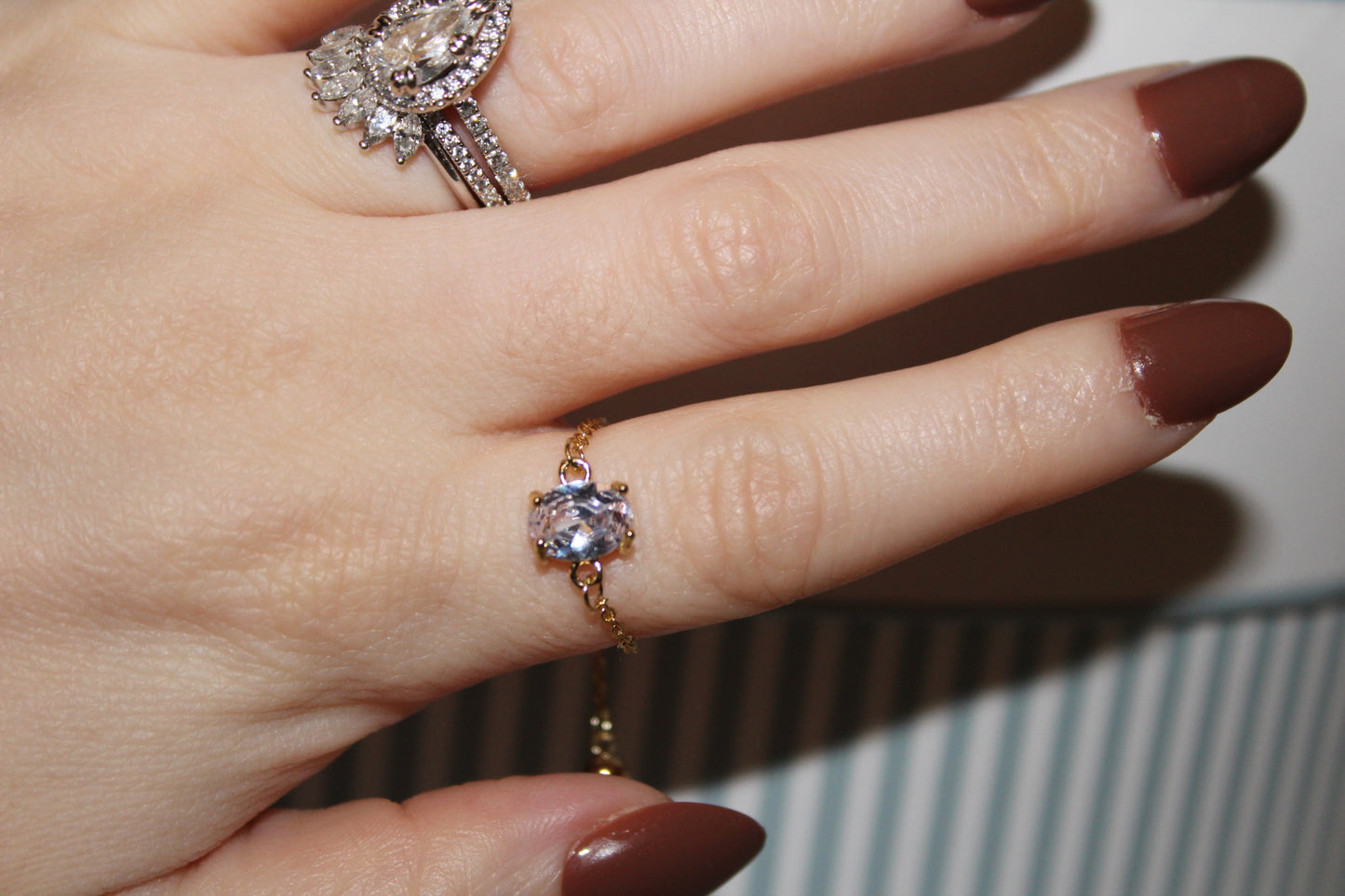 Angel Light Chain Ring