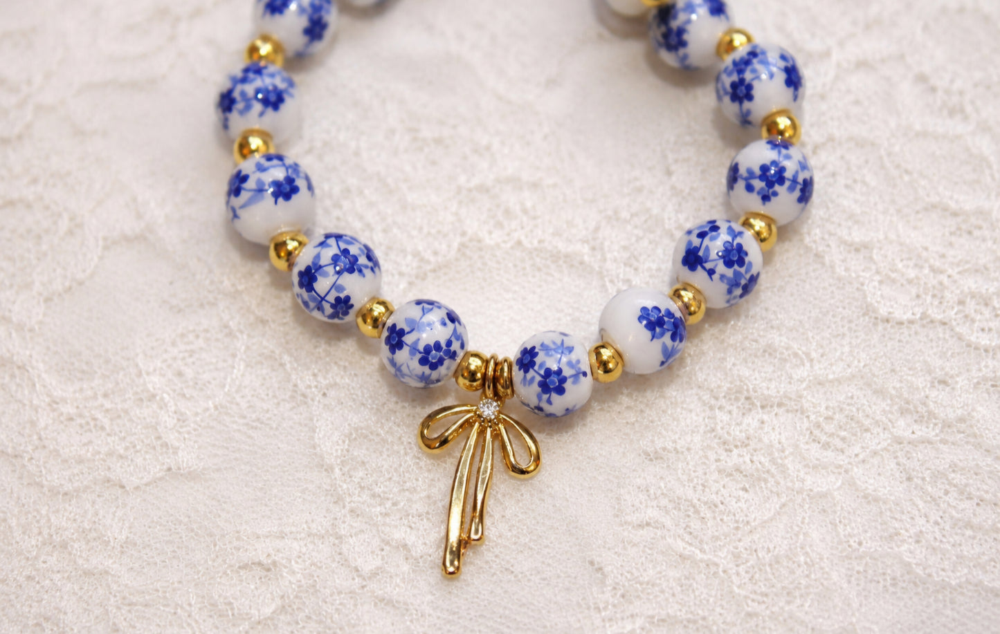 Divine Bloom Beaded Bracelet