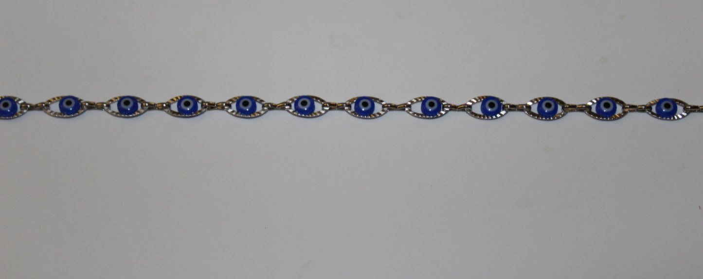 Evil Eye Stainless Steel Anklet | Protect Your Energy Collection