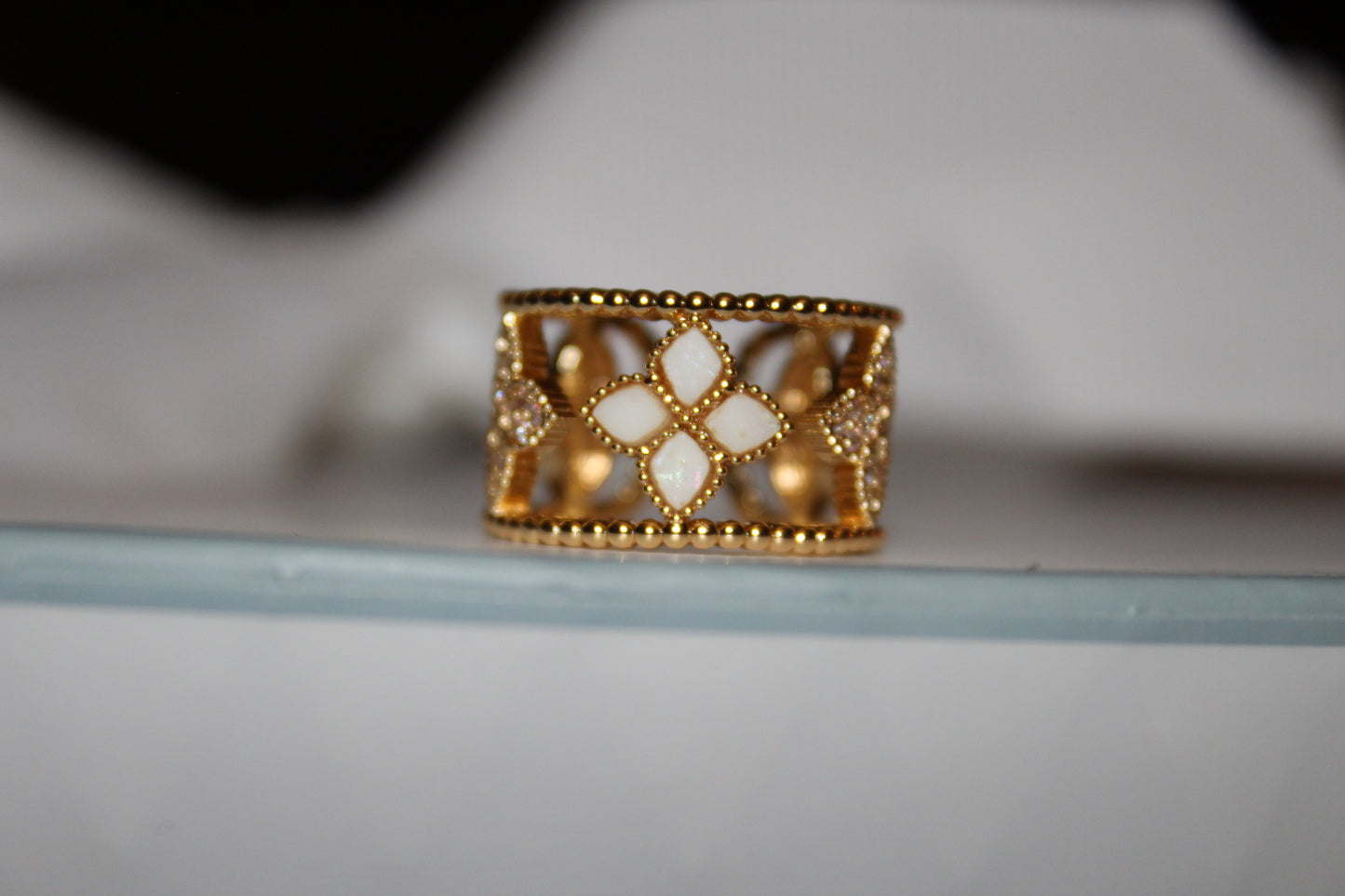 Petal Aura Adjustable Ring