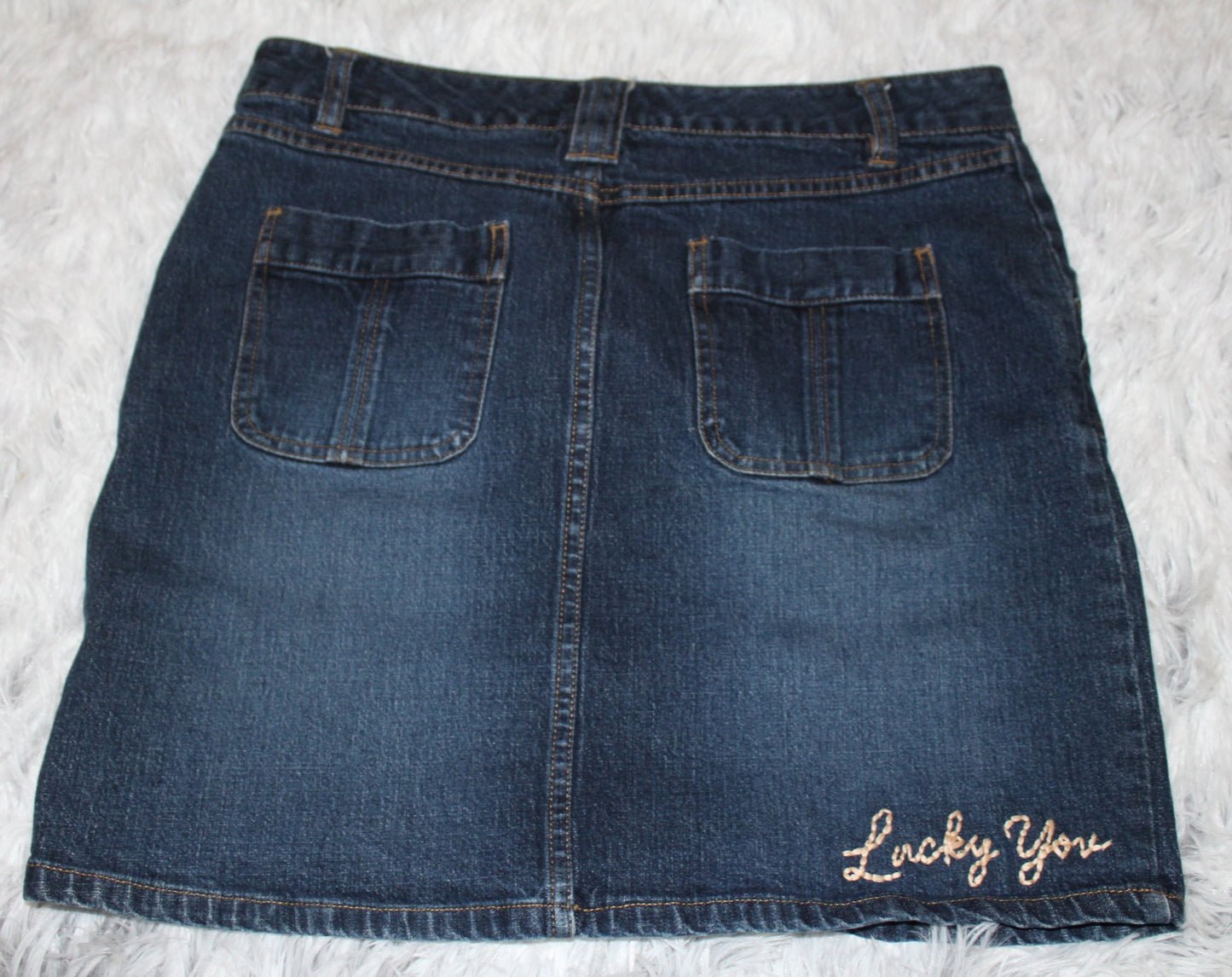 Hidden Notes | Lucky You Denim Mini