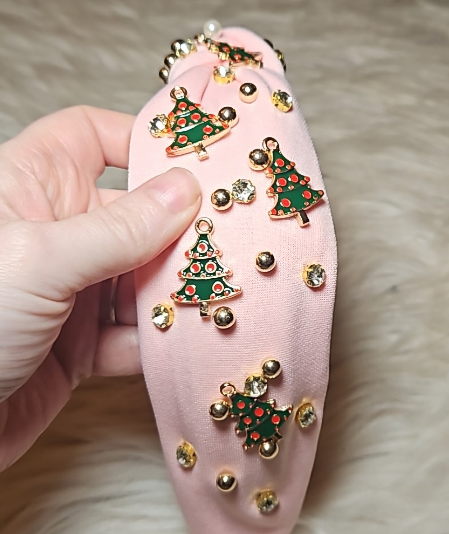Holiday Cheer Headband | Pink Frost Edition