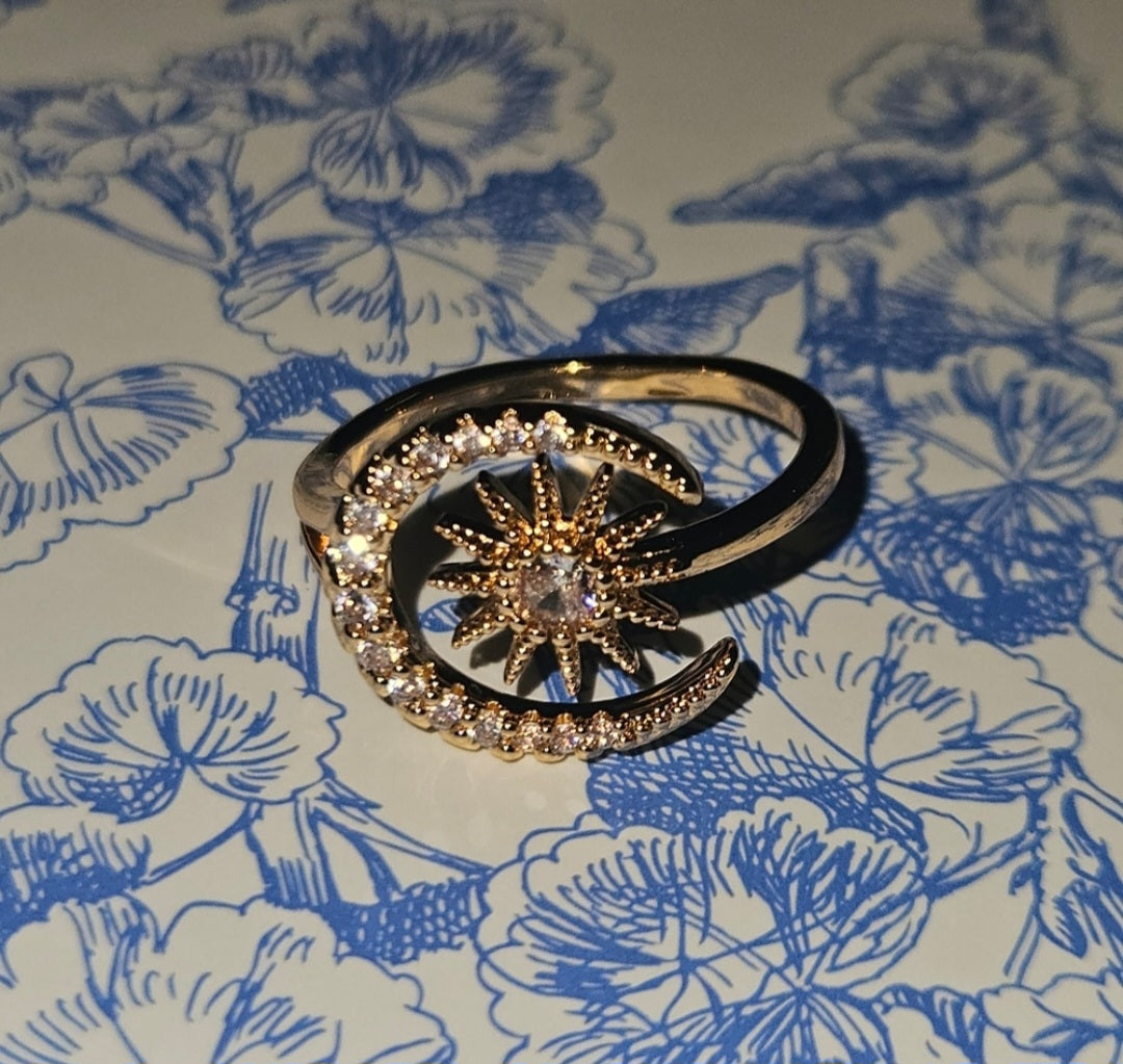 Golden Crescent Ring