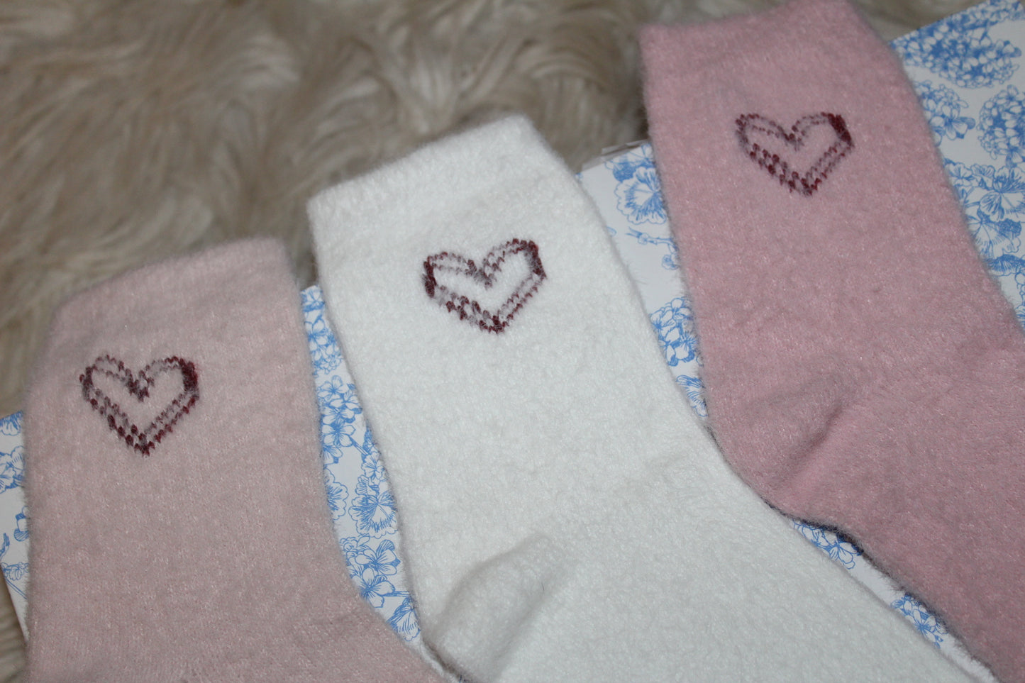 Sweetheart Cozy Socks – 3-Pair Set