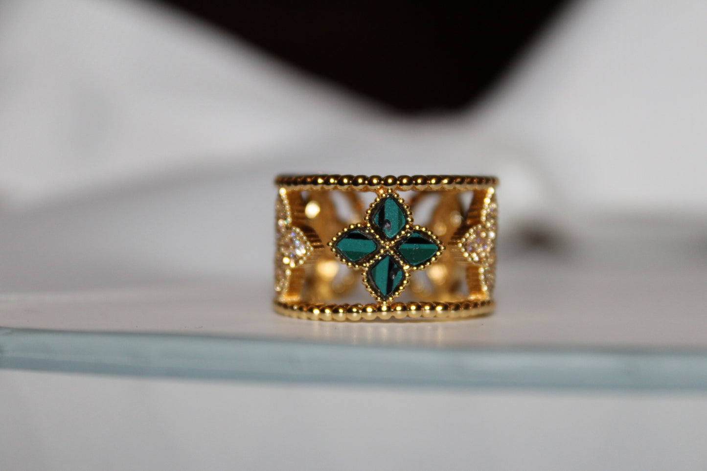 Petal Aura Adjustable Ring