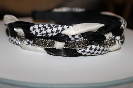 Glam Noir Braided Headband