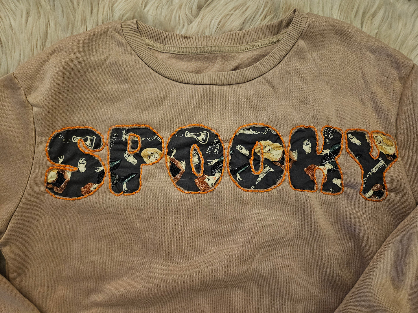 Witchy Stitch Energy Hand Embroidered Crewneck