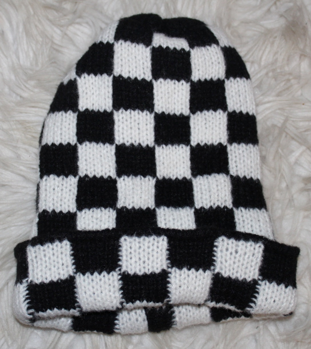 Soft Check Energy Beanie