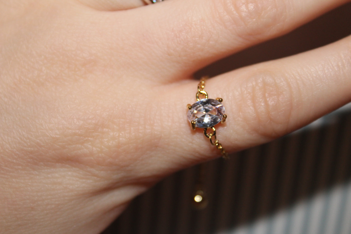 Angel Light Chain Ring