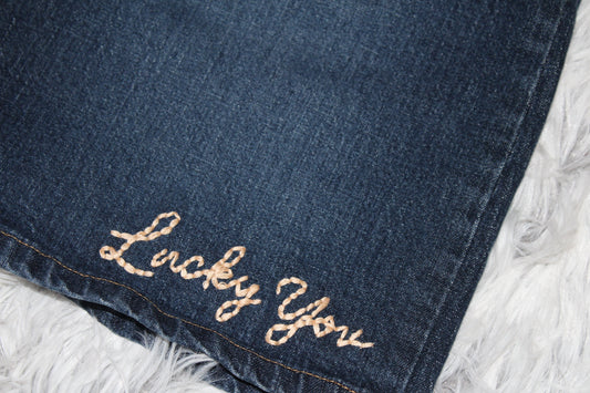 Hidden Notes | Lucky You Denim Mini