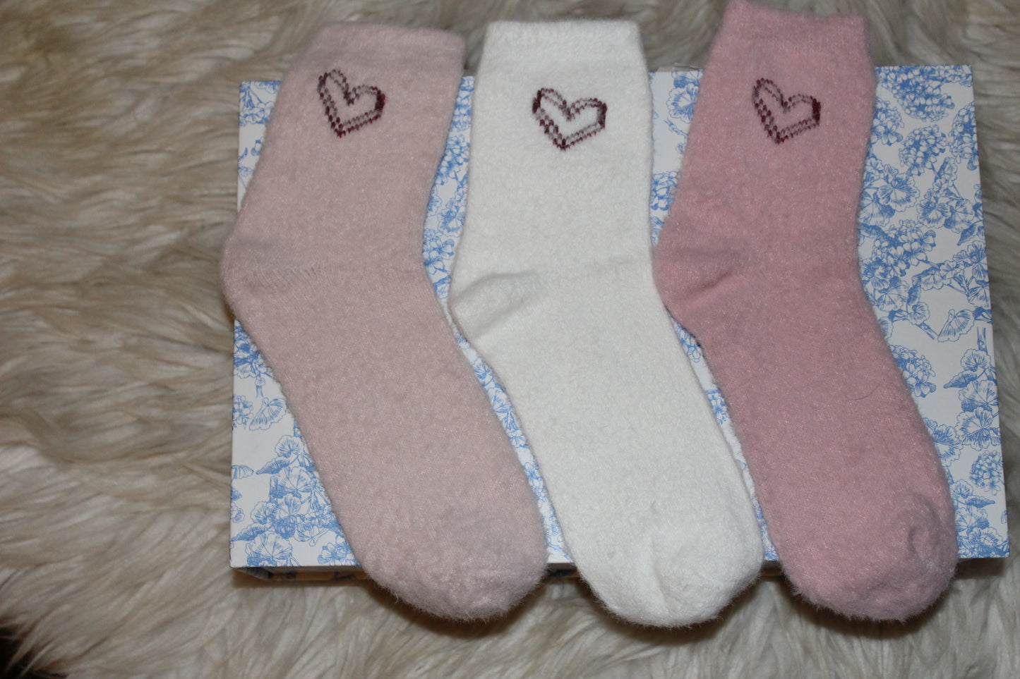 Sweetheart Cozy Socks – 3-Pair Set