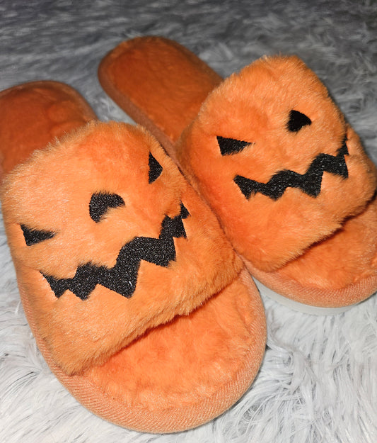 Hey Pumpkin Plush Slippers
