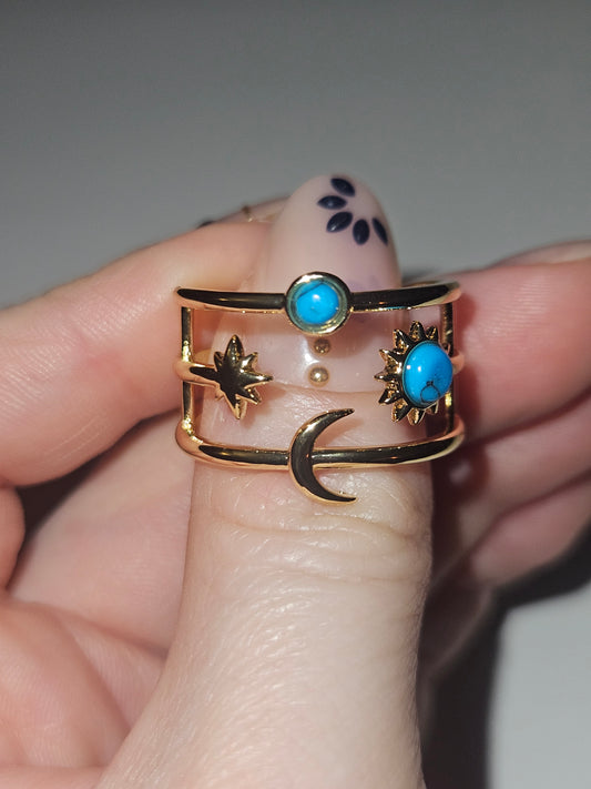 Turquoise Tide Ring