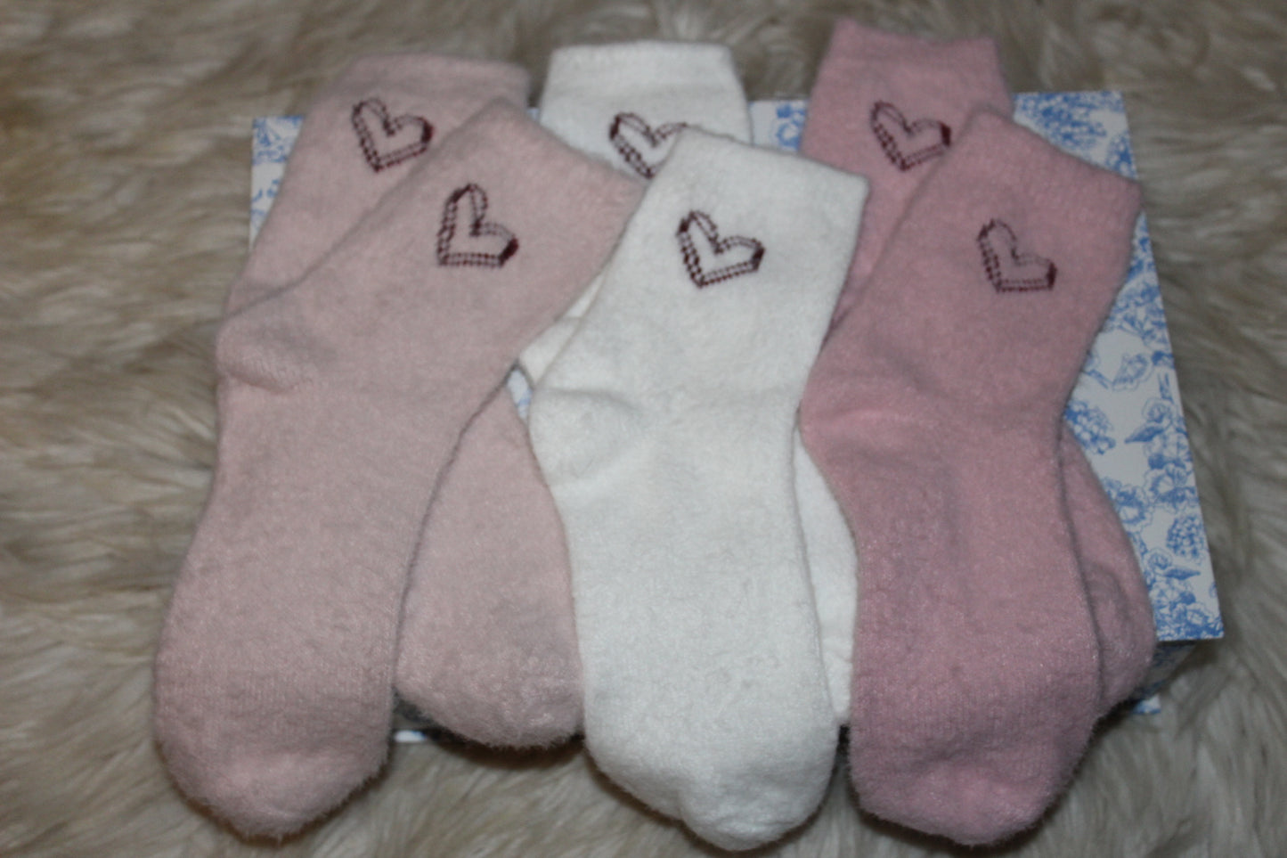 Sweetheart Cozy Socks – 3-Pair Set