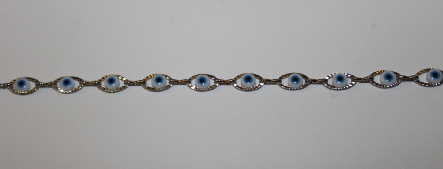 Evil Eye Stainless Steel Anklet | Protect Your Energy Collection