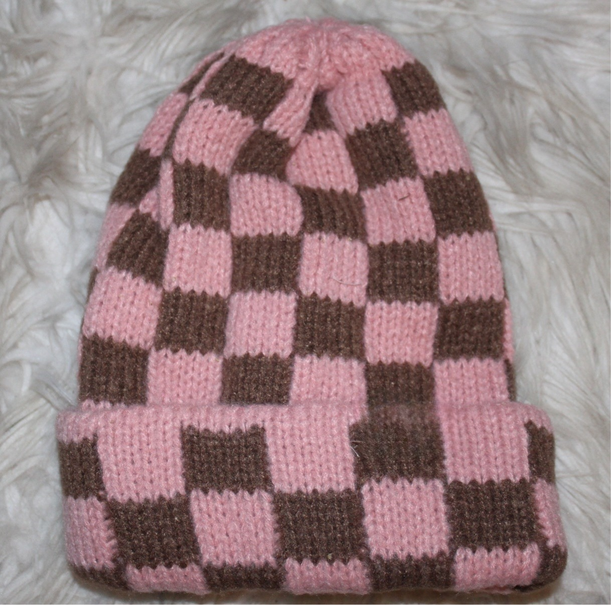 Soft Check Energy Beanie