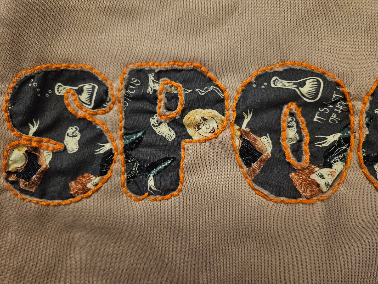 Witchy Stitch Energy Hand Embroidered Crewneck