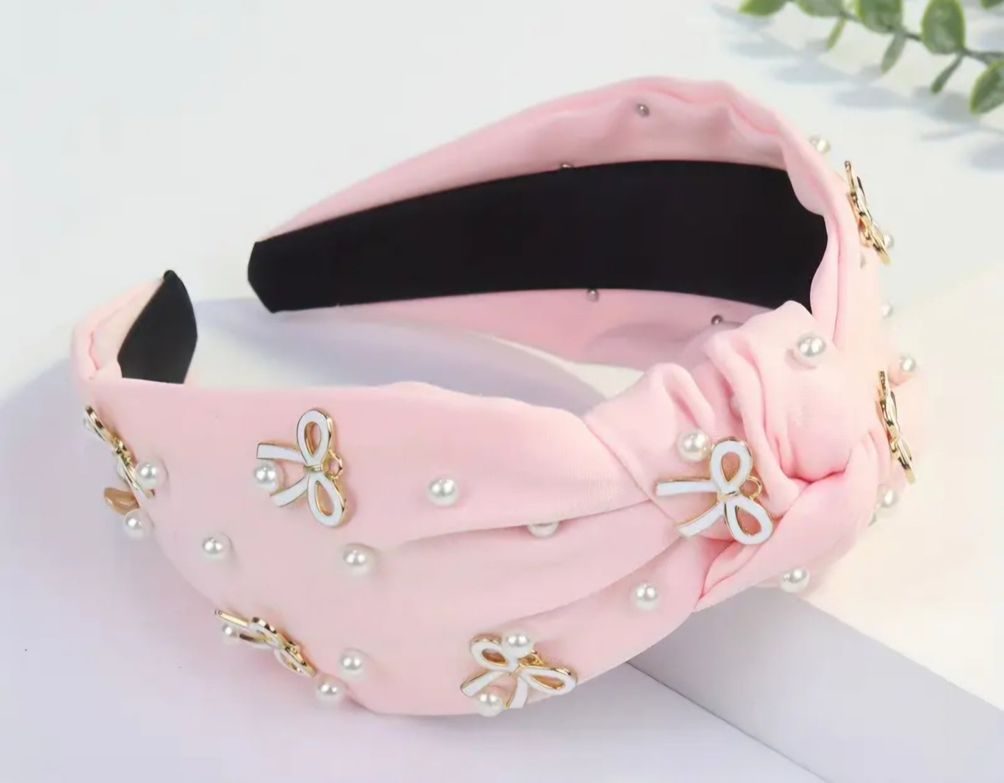 Bow & Pearl Headband