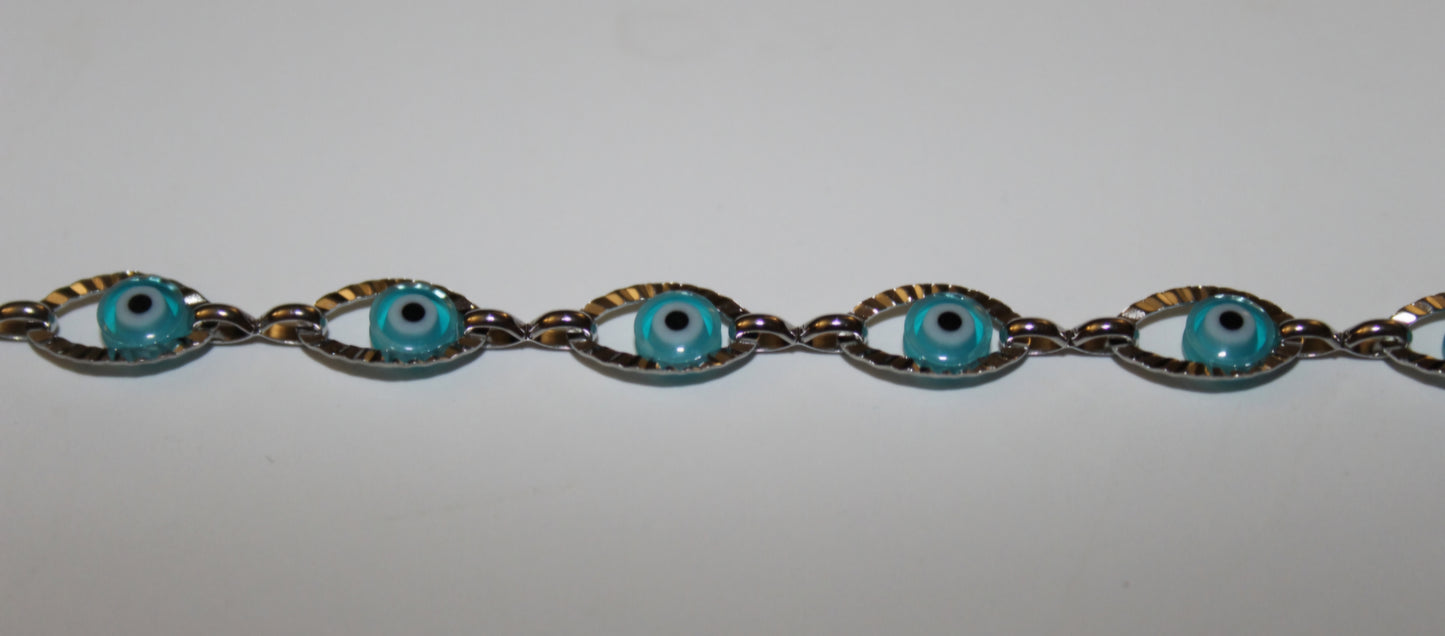 Evil Eye Stainless Steel Anklet | Protect Your Energy Collection