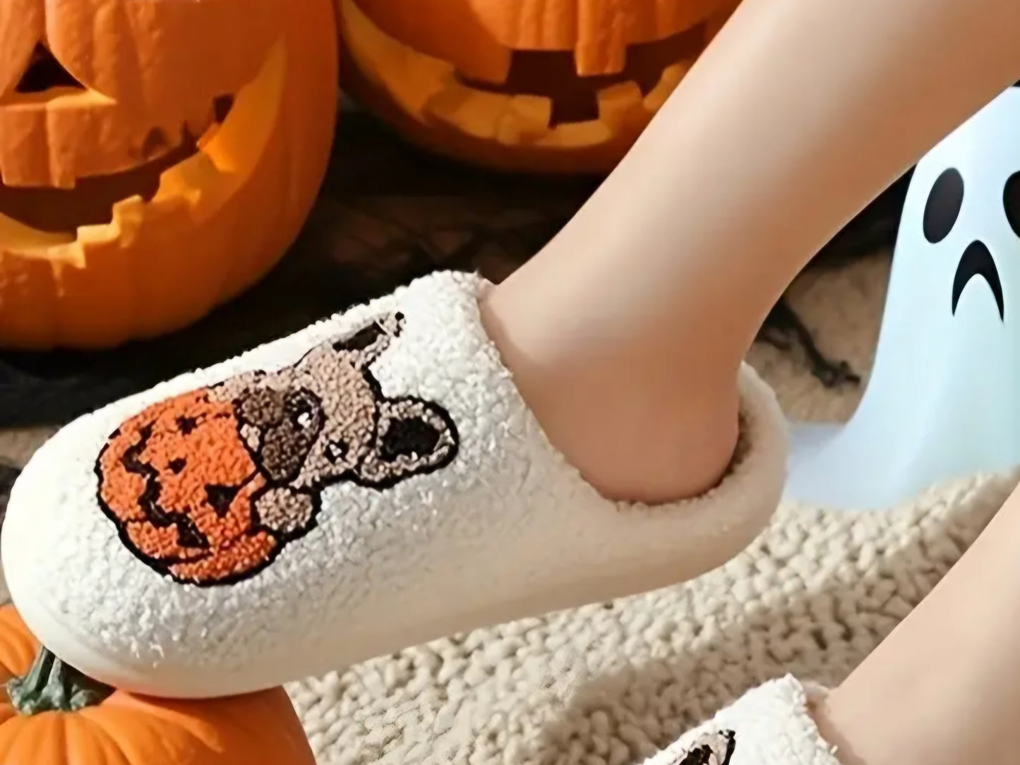 Frenchie Halloween Slippers