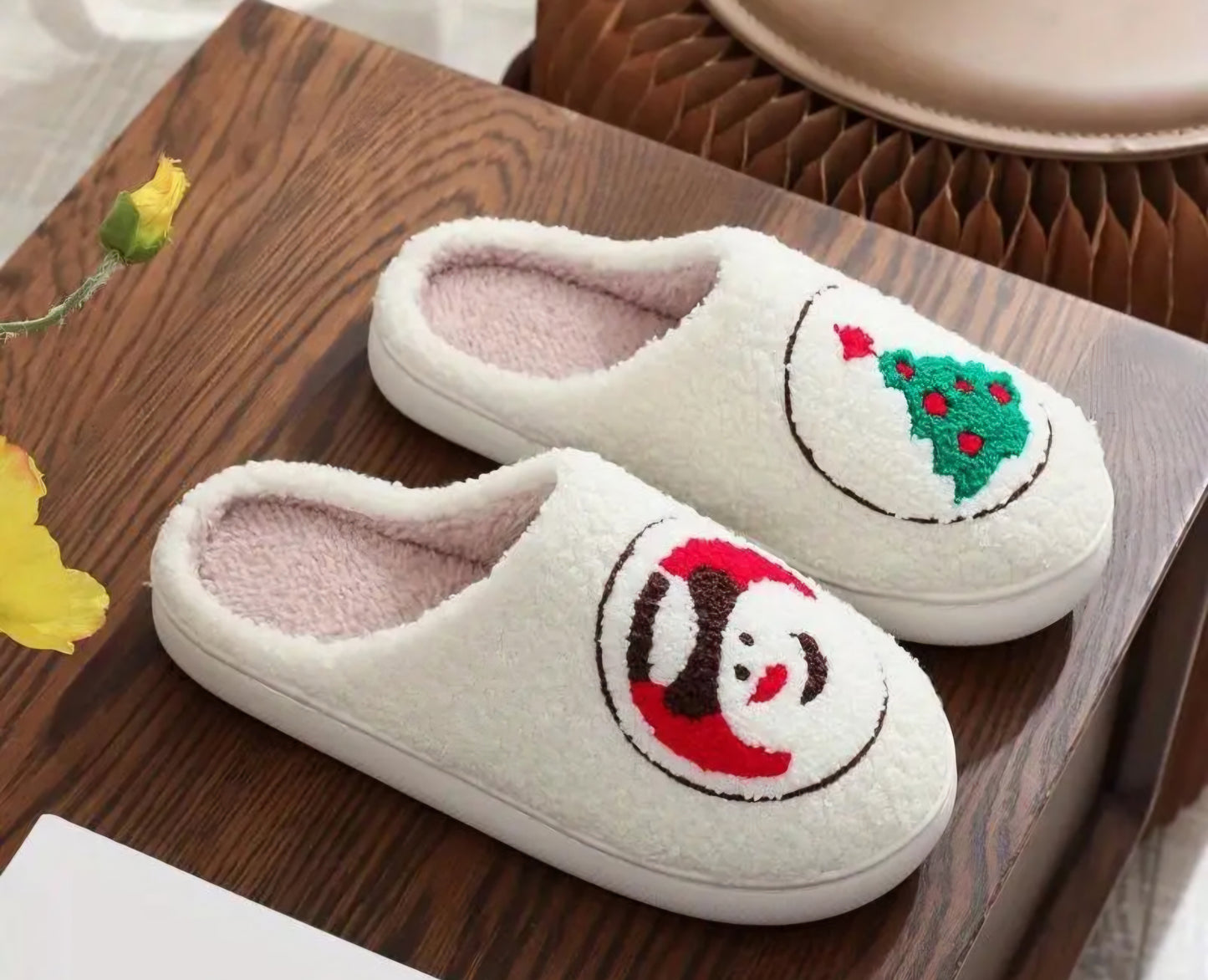 Christmas Cookie Slippers | Fuzzy Holiday Comfort