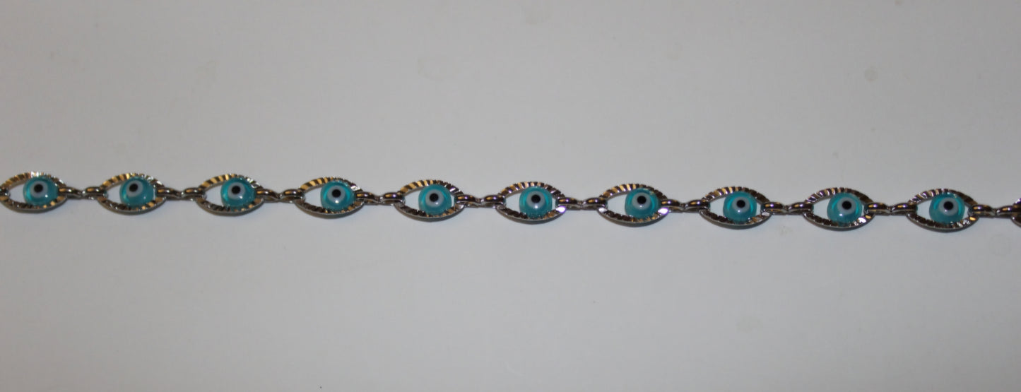Evil Eye Stainless Steel Anklet | Protect Your Energy Collection