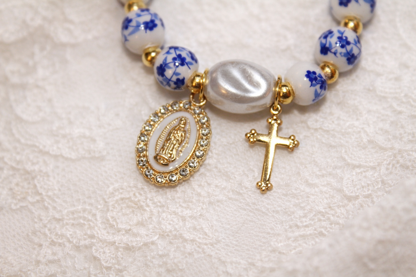 Divine Bloom Beaded Bracelet