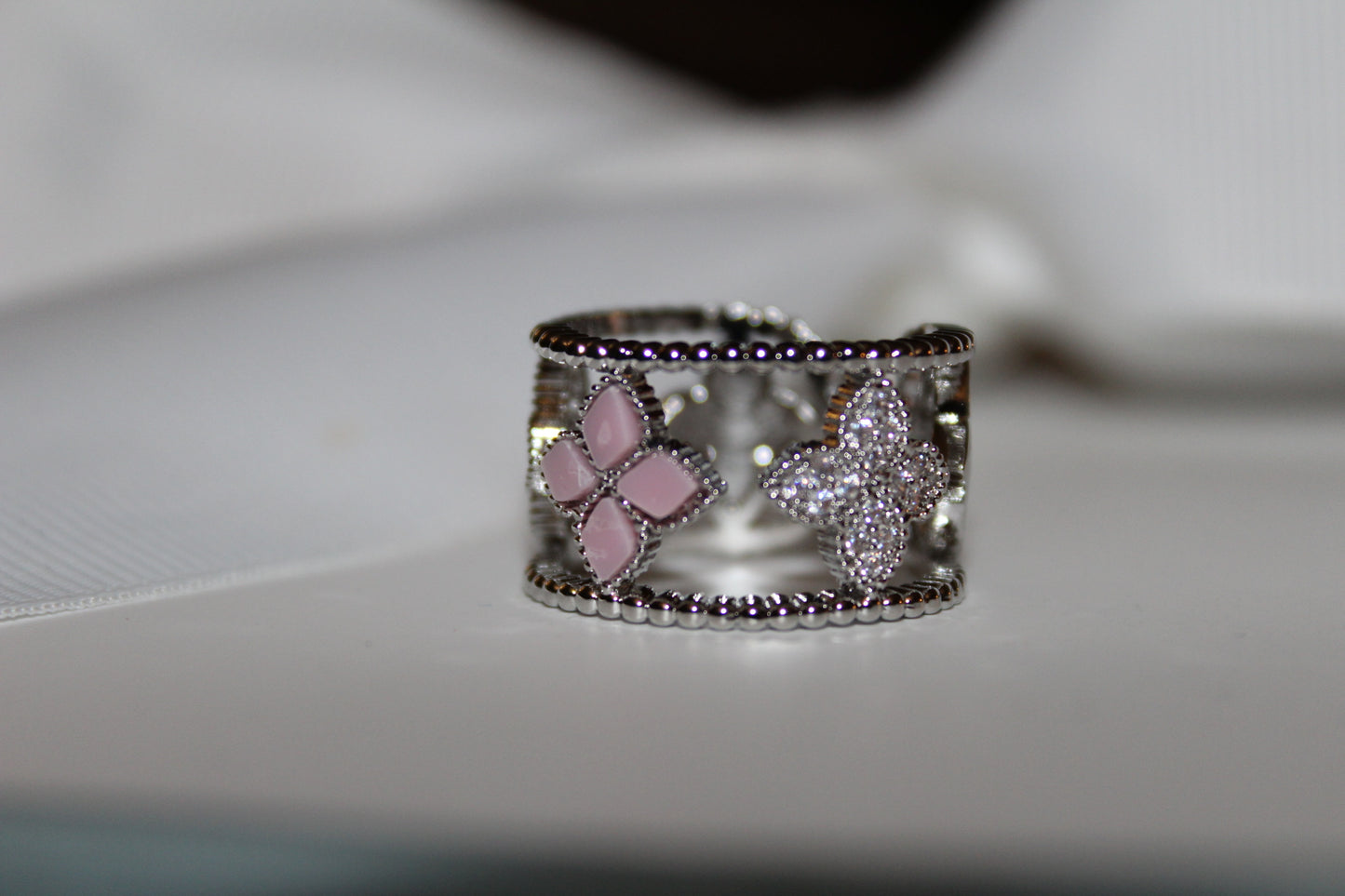 Petal Aura Adjustable Ring